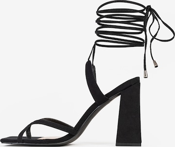 Celena T-bar sandals 'Chenaya' in Black: front