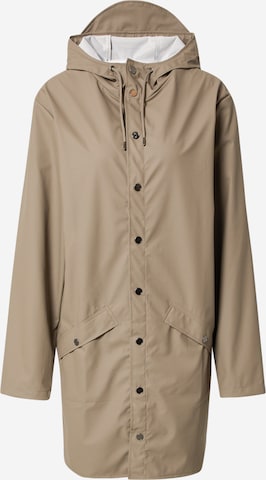Manteau fonctionnel RAINS en beige : devant