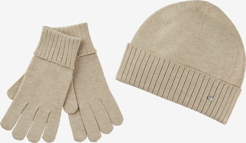 LAURA SCOTT Beanie in Beige: front