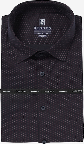 Coupe regular Chemise DESOTO en bleu : devant