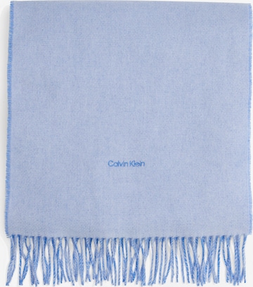 Calvin Klein Sjaal in Blauw: voorkant