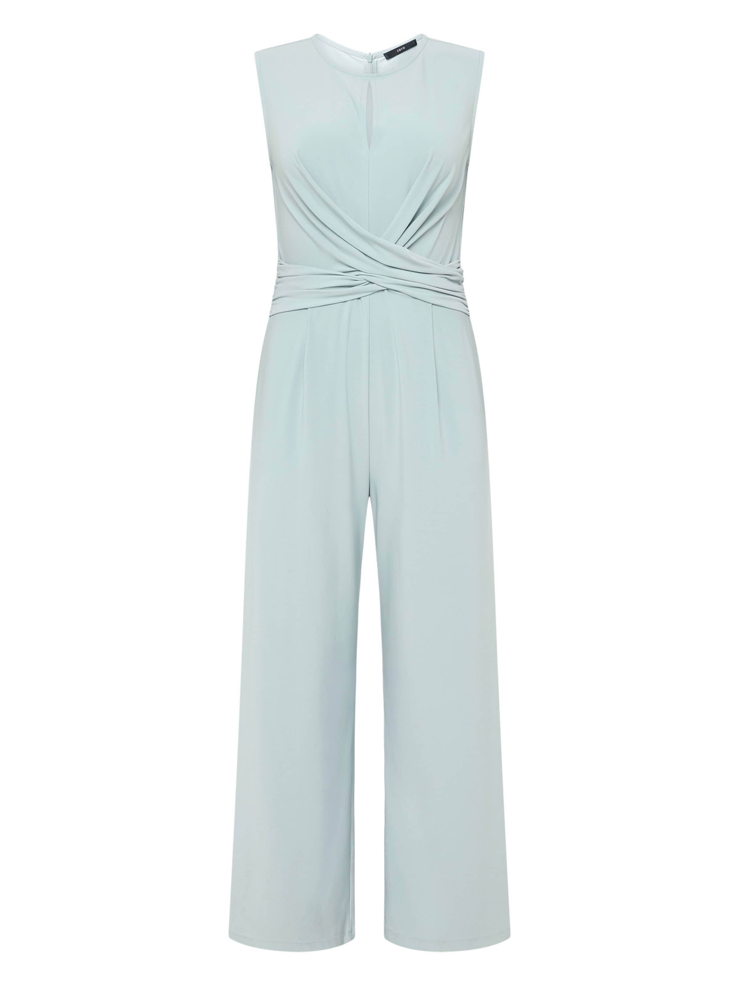zero Jumpsuit in Blauw: voorkant