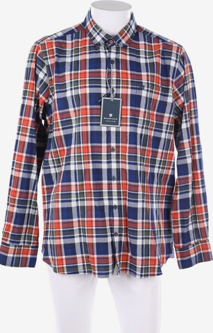 BASEFIELD Button Up Shirt in XL in Blue: front