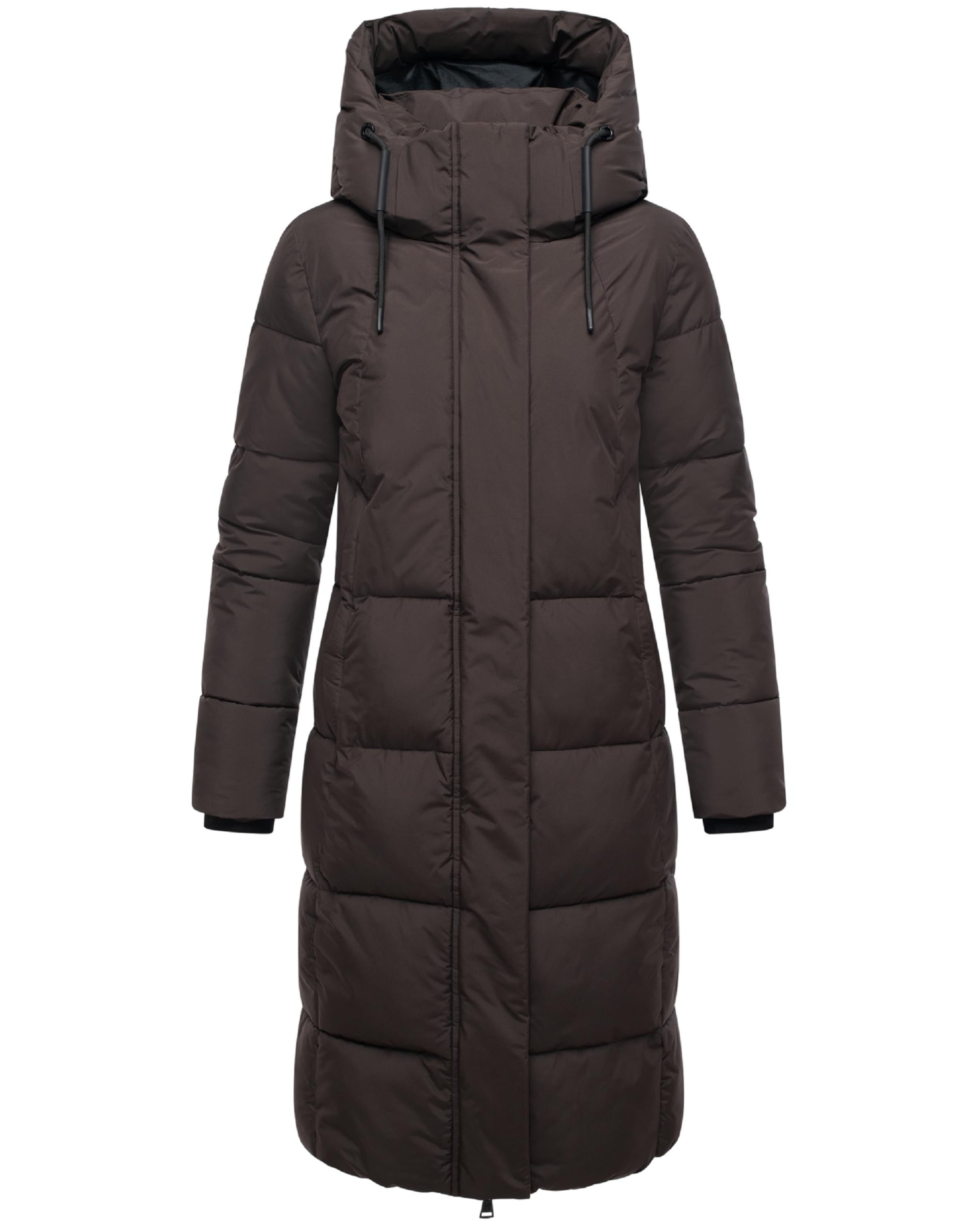 MARIKOO Wintermantel 'Chumanii XVI' in Bruin: voorkant