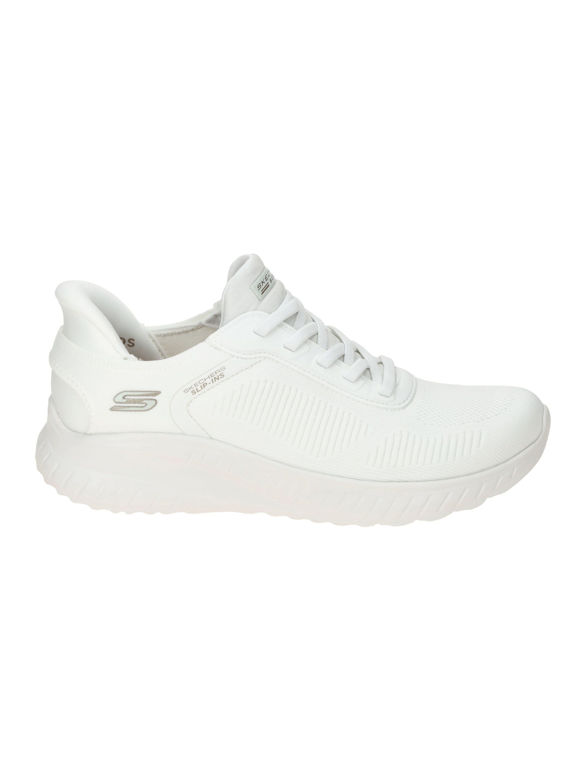 Baskets basses 'Slip-Ins: BOBS Sport Squad Chaos - Current Muse' SKECHERS en blanc