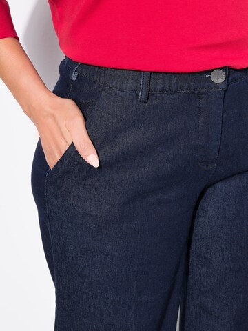 Ulla Popken Wide leg Jeans i blå
