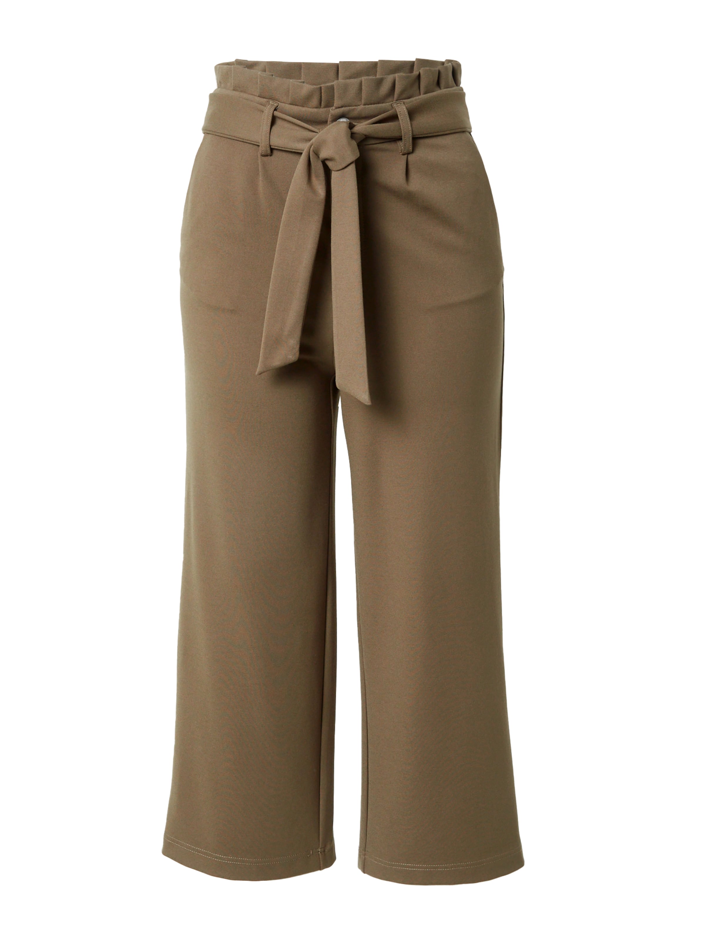 ONLY Laiad sääred Voltidega püksid 'POPTRASH', värv pruun: eest vaates