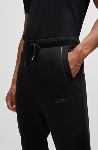 Effilé Pantalon 'Hadiko Mirror' BOSS en noir