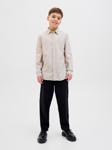 Coupe regular Chemise 'JJEBreeze' Jack & Jones Junior en beige