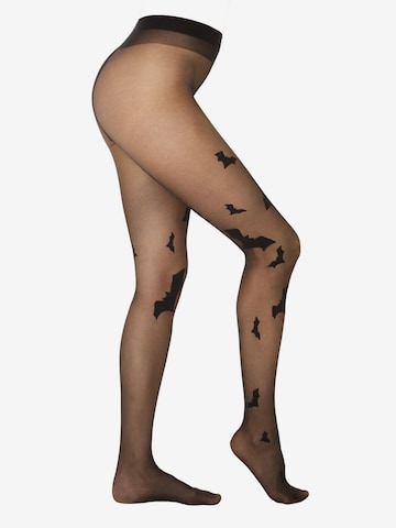 camano Fijne panty 'Halloween' in Zwart: voorkant