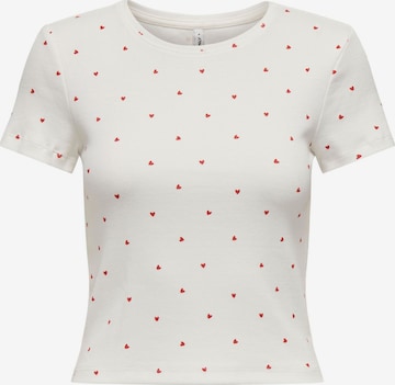 ONLY T-Shirt 'ONLFENJA' in Weiß: Vorderseite