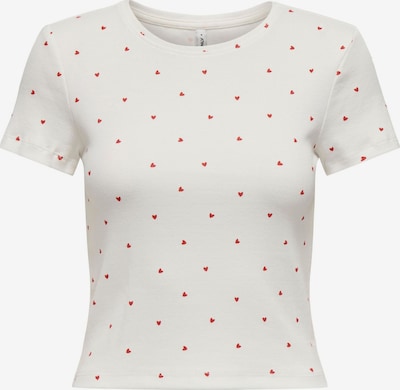 Marškinėliai 'ONLFENJA' iš ONLY, spalva – raudona / balta, Prekių apžvalga