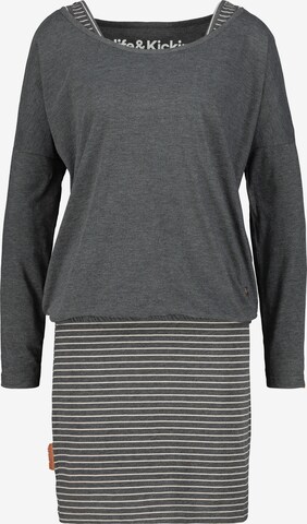 Alife and Kickin Evening Dress in Grey: front