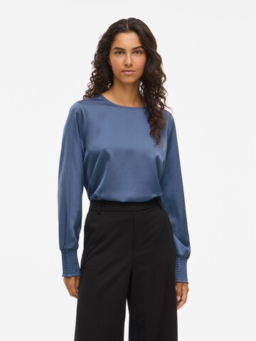 VILA Blouse 'VIELLETTE' in Blauw: voorkant