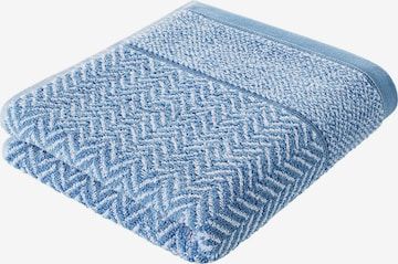 Herzbach home Duschtuch Italian, in 70x140 cm, Flächengewicht 500 gsm in Blau: Vorderseite
