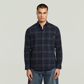 G-STAR Slim Fit Hemd in Blau: Vorderseite