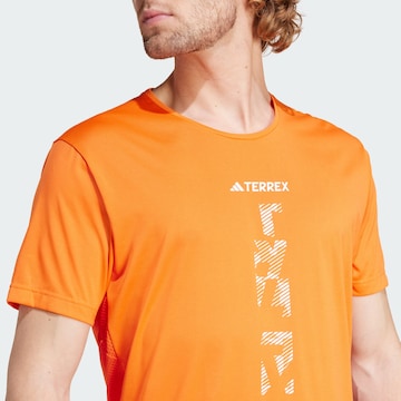 ADIDAS TERREX - Camisa funcionais 'Agravic' em laranja