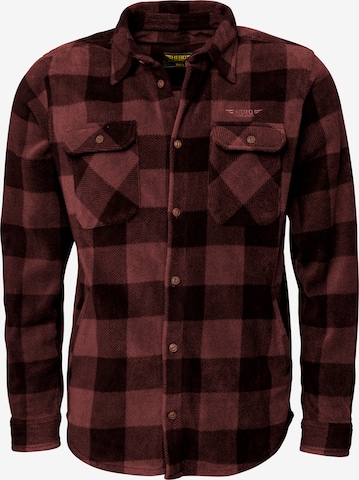 Coupe regular Veste en polaire Hero en rouge : devant