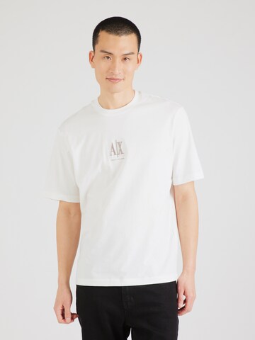 T-Shirt ARMANI EXCHANGE en blanc : devant