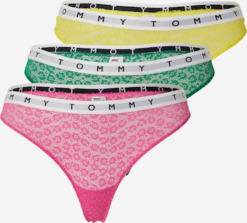 Tommy Jeans Regular Thong in Yellow: front
