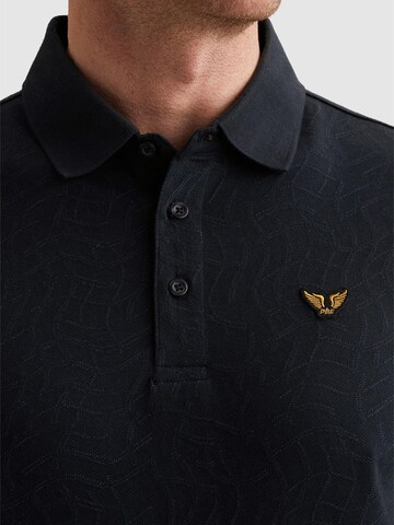 PME Legend Paita 'Polo shirt in jersey with allover jacquard pattern' värissä musta