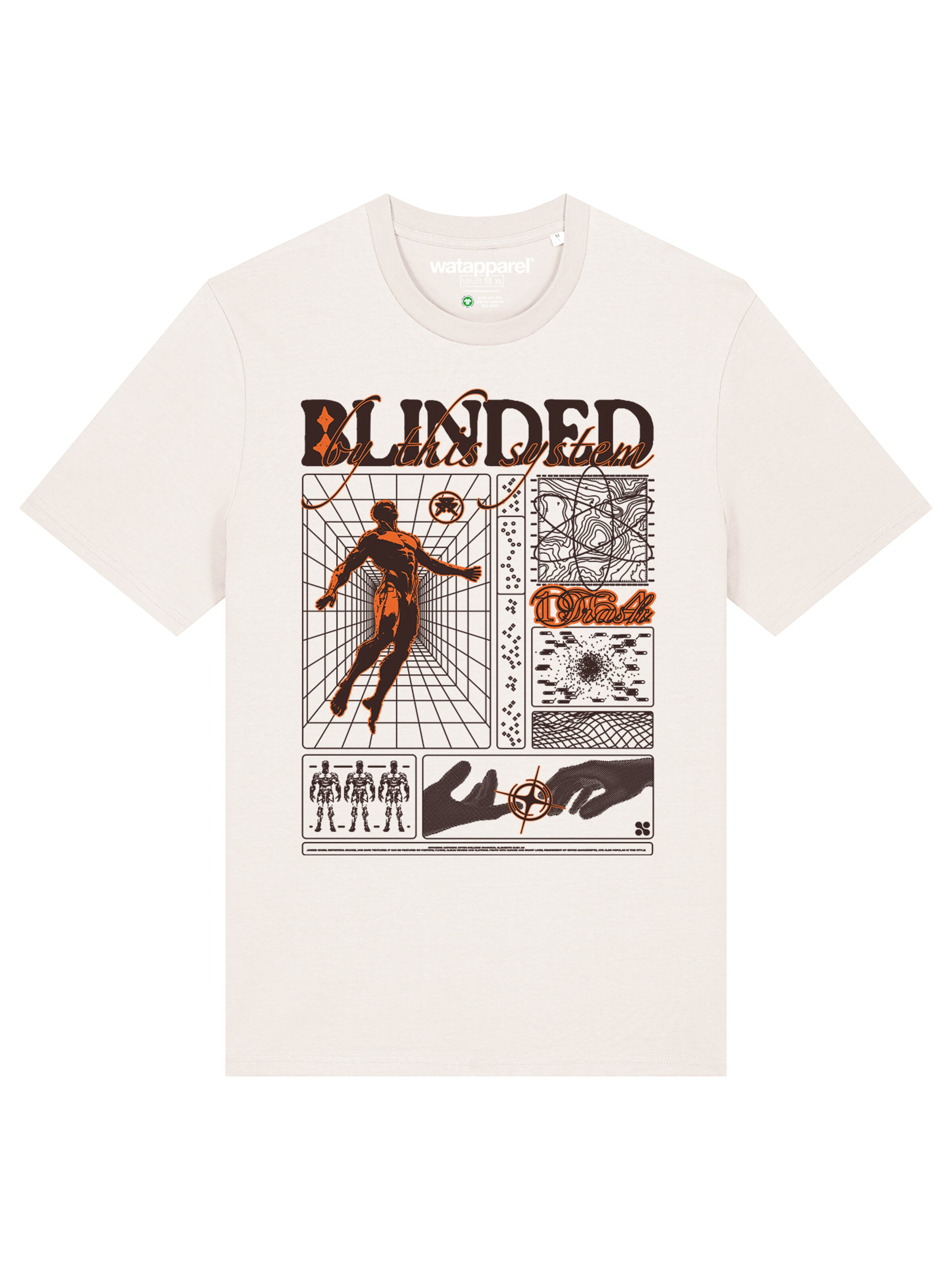 Watapparel Shirt 'Blinded' in White: front