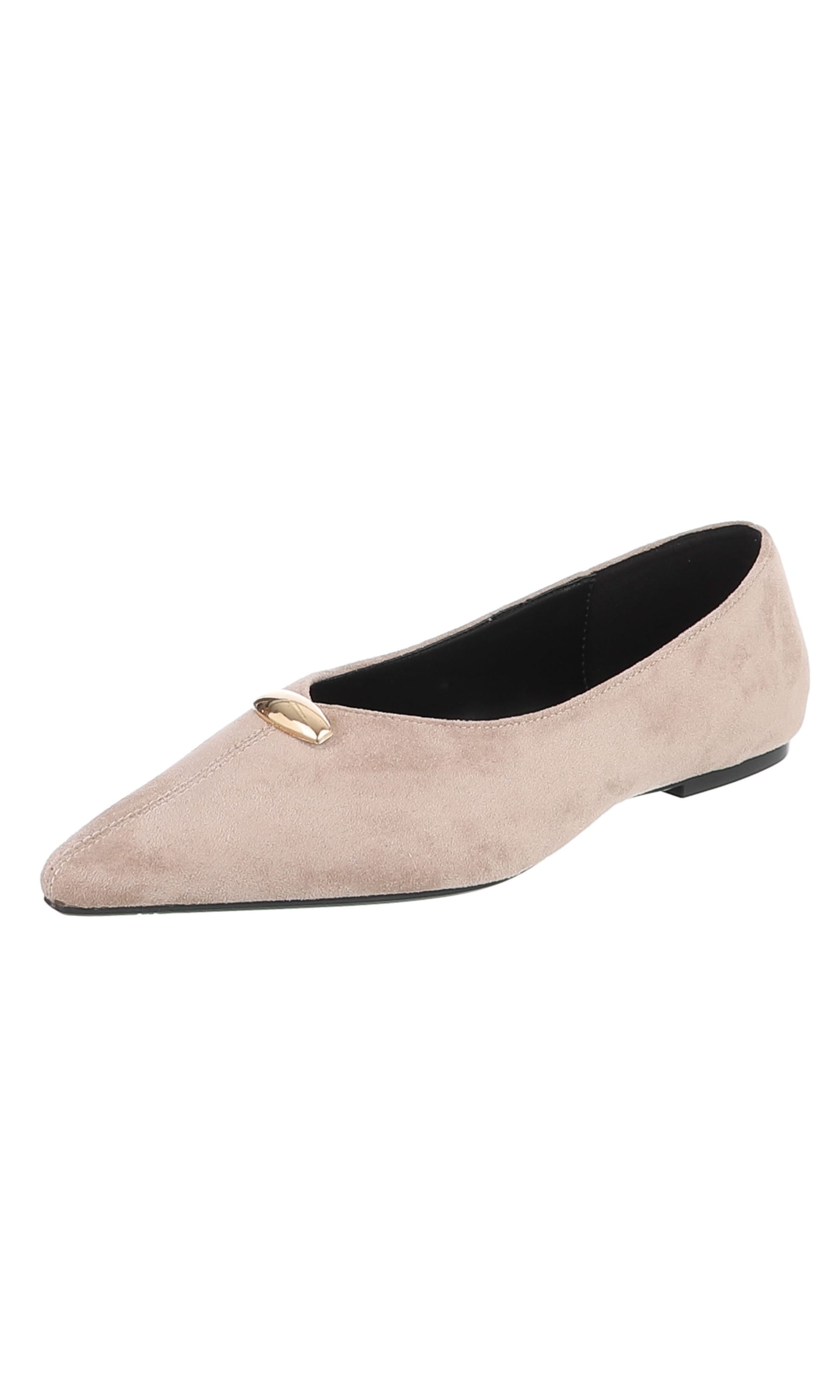 Ital-Design Ballet Flats in Brown: front