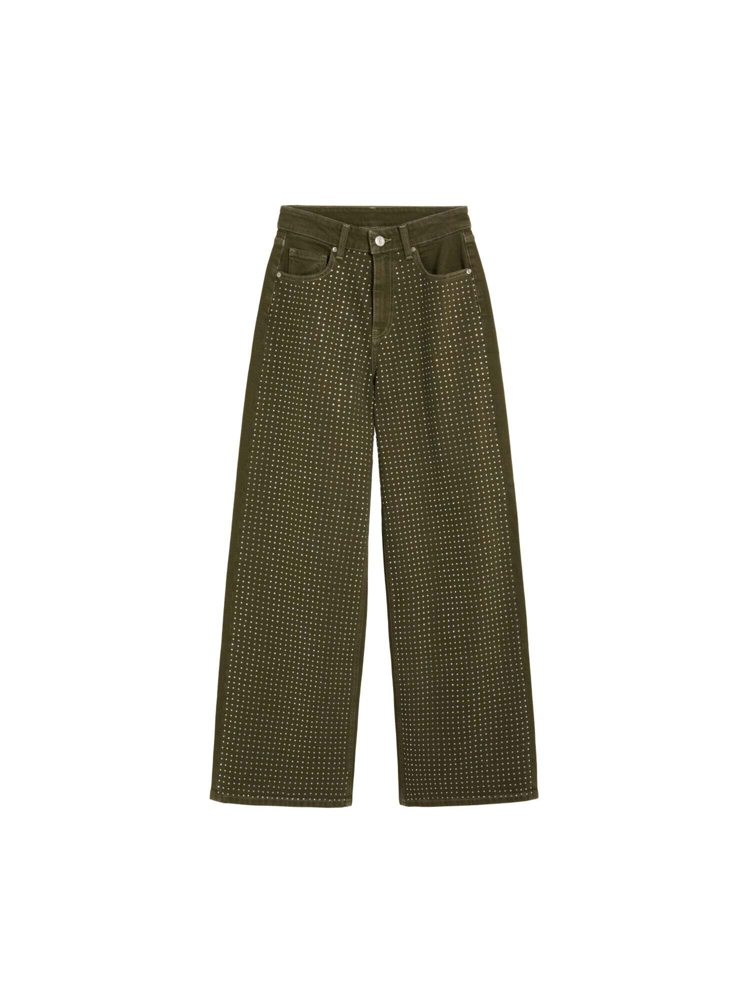 Wide leg Jeans di Scalpers in verde: frontale