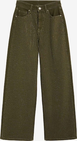 Wide leg Jeans di Scalpers in verde: frontale