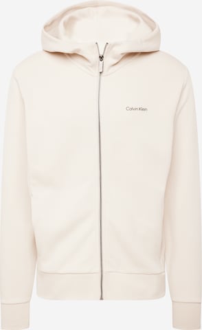 Calvin Klein Collegetakki värissä beige: edessä
