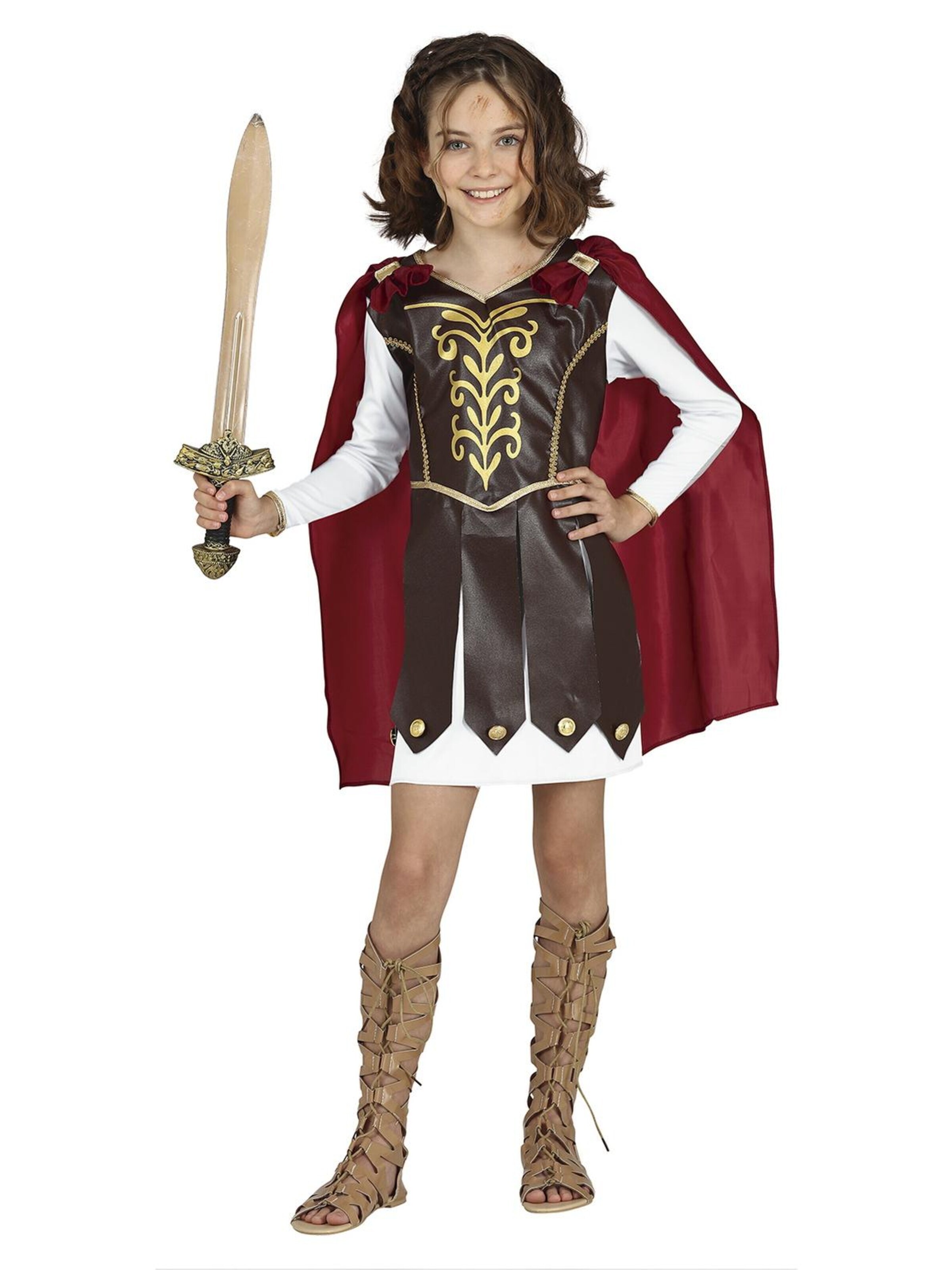 FreakyFits Kleid 'Römerin Gladiatorin'‌‌‌‌‌‌‌ in Braun