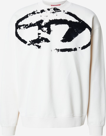 DIESEL Sweatshirt in Weiß: Vorderseite