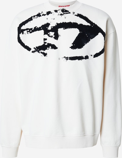 DIESEL Sweater majica u crna / bijela, Pregled proizvoda