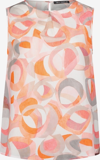 Betty Barclay Schlupfbluse ohne Arm in grau / orange / rosé, Produktansicht