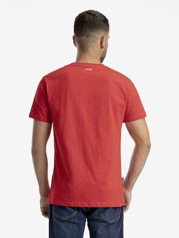 SPITZBUB T-Shirt 'Udo' in Rot