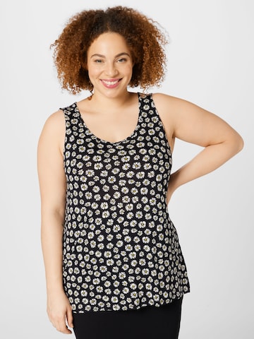 Dorothy Perkins Curve Top in Black: front