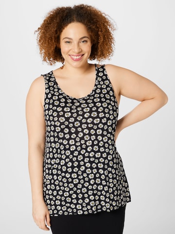 Top de la Dorothy Perkins Curve pe negru: față