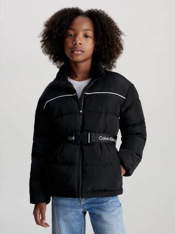 Calvin Klein Jeans Between-Season Jacket in Black: front