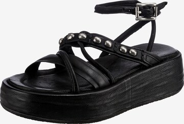 A.S.98 Strap Sandals 'Festa' in Black: front