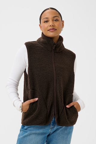 Kaffe Vest 'KAAlly' in Brown: front