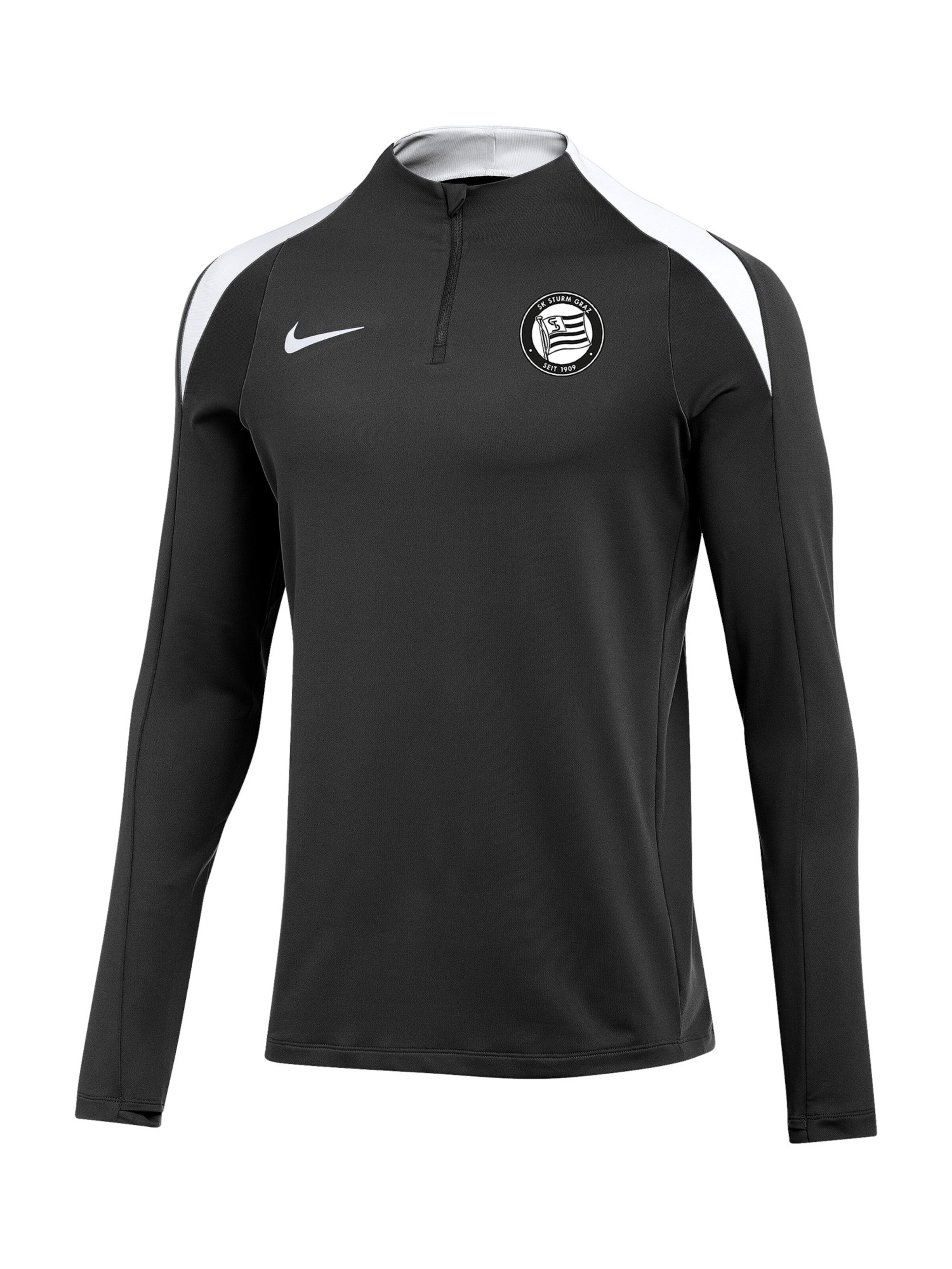 NIKE Sportsweatshirt in Schwarz: Vorderseite