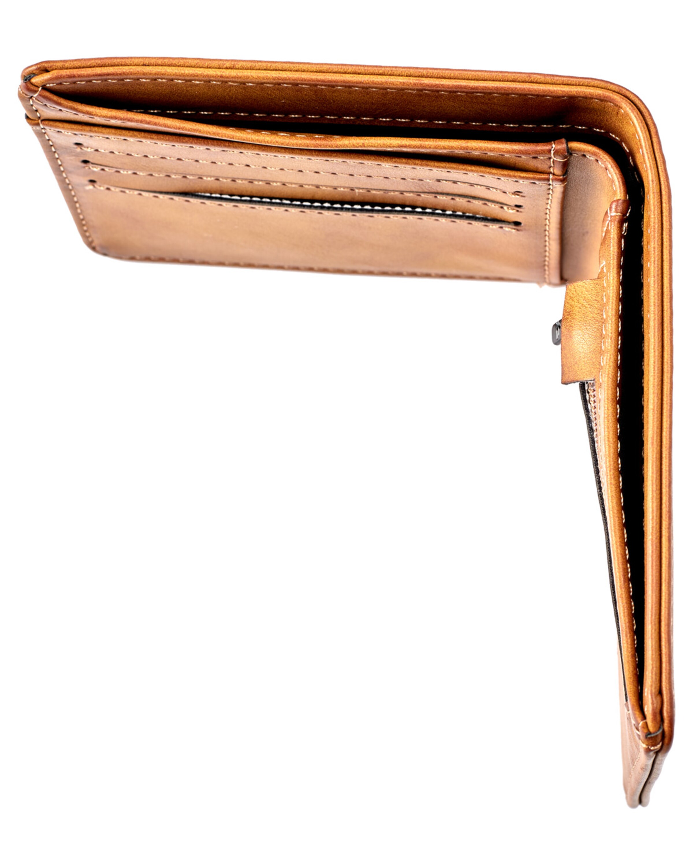 QUIKSILVER Portemonnee 'Slim Rays' in Bruin