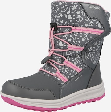 GEOX Snow Boots 'Roby' in Grey: front