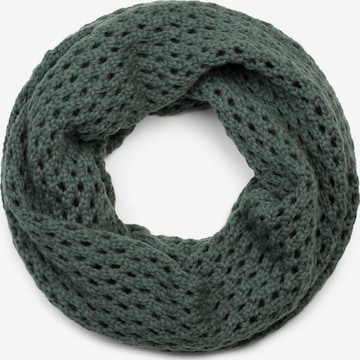 styleBREAKER Schlauchschal 'Strick Loop Schal mit Loch Muster' in Grau: Vorderseite