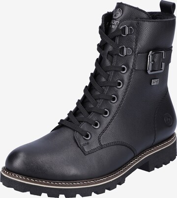 REMONTE Lace-Up Ankle Boots in Black: front