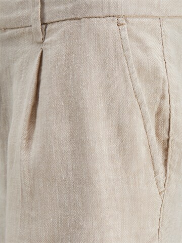 JACK & JONES Regular Trousers with creases 'ACE CAIRO' in Beige
