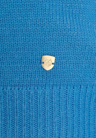 DELMAO Set: Pullover und Mütze in Blau