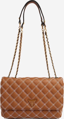 GUESS Shoulder bag 'CESSILY' in Brown: front