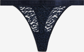 Tommy Hilfiger Underwear Tanga – modrá: přední strana