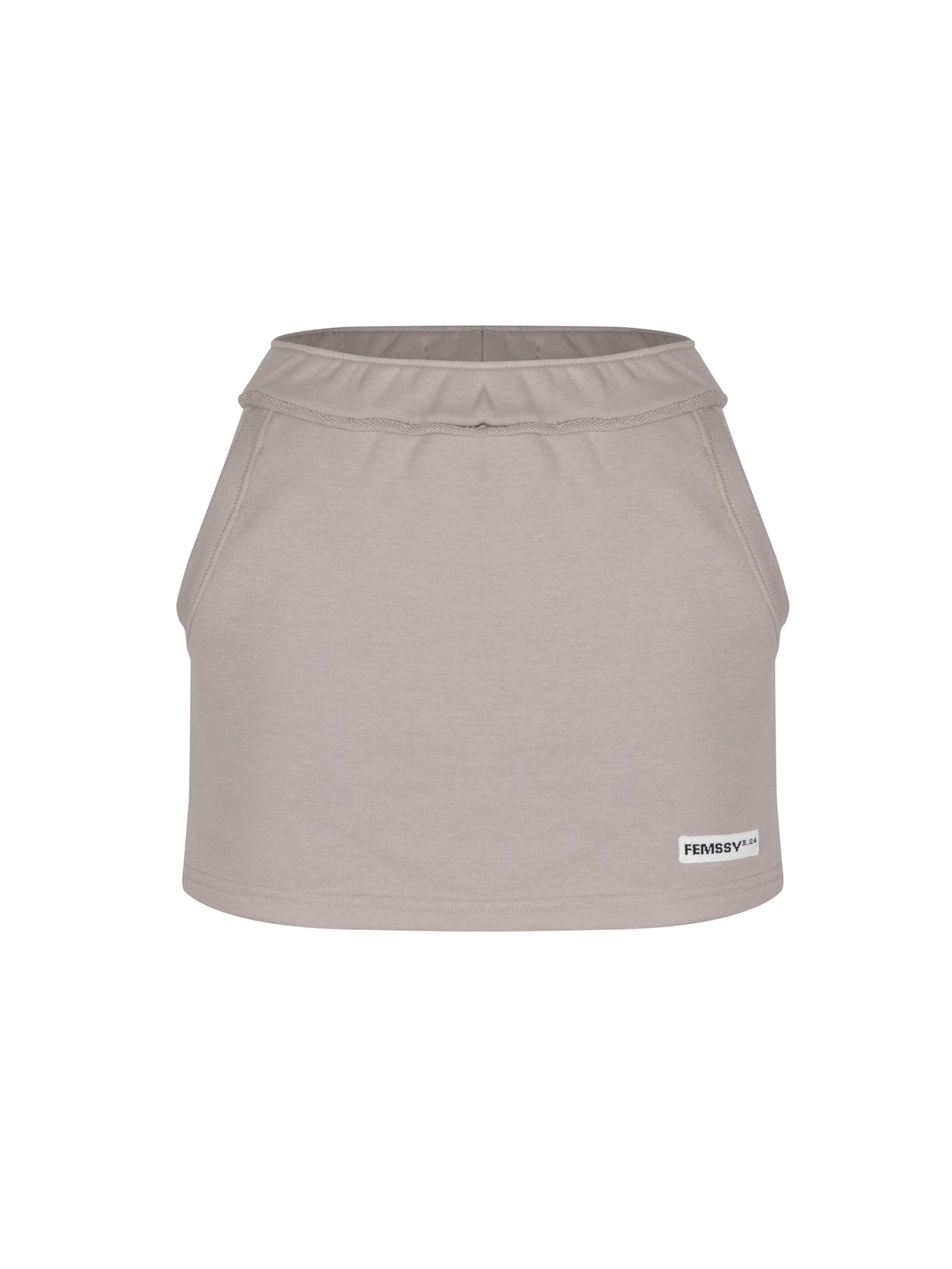 FEMSSY Skirt in Beige: front